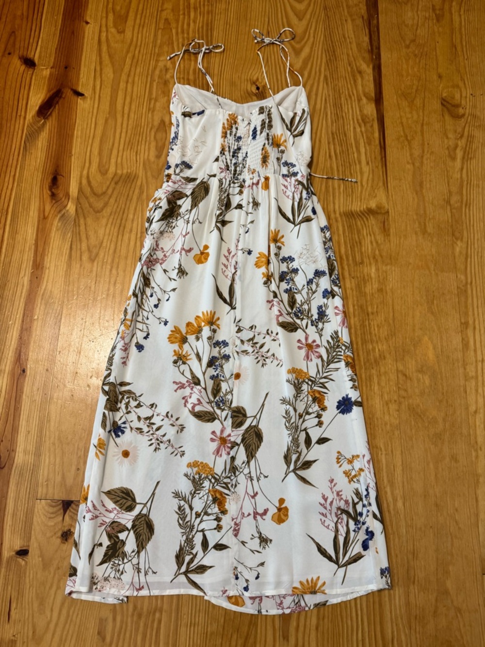Reformation Kourtney Midi Dress in Frolic Floral Cream Women’s Size 6P - Picture 16 of 16